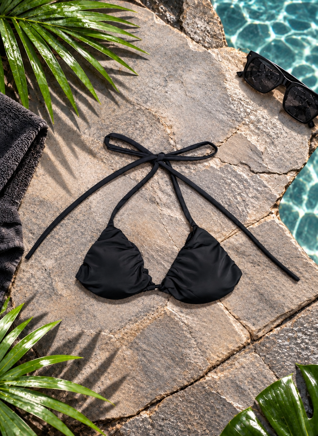 BLACK BIKINI TOP